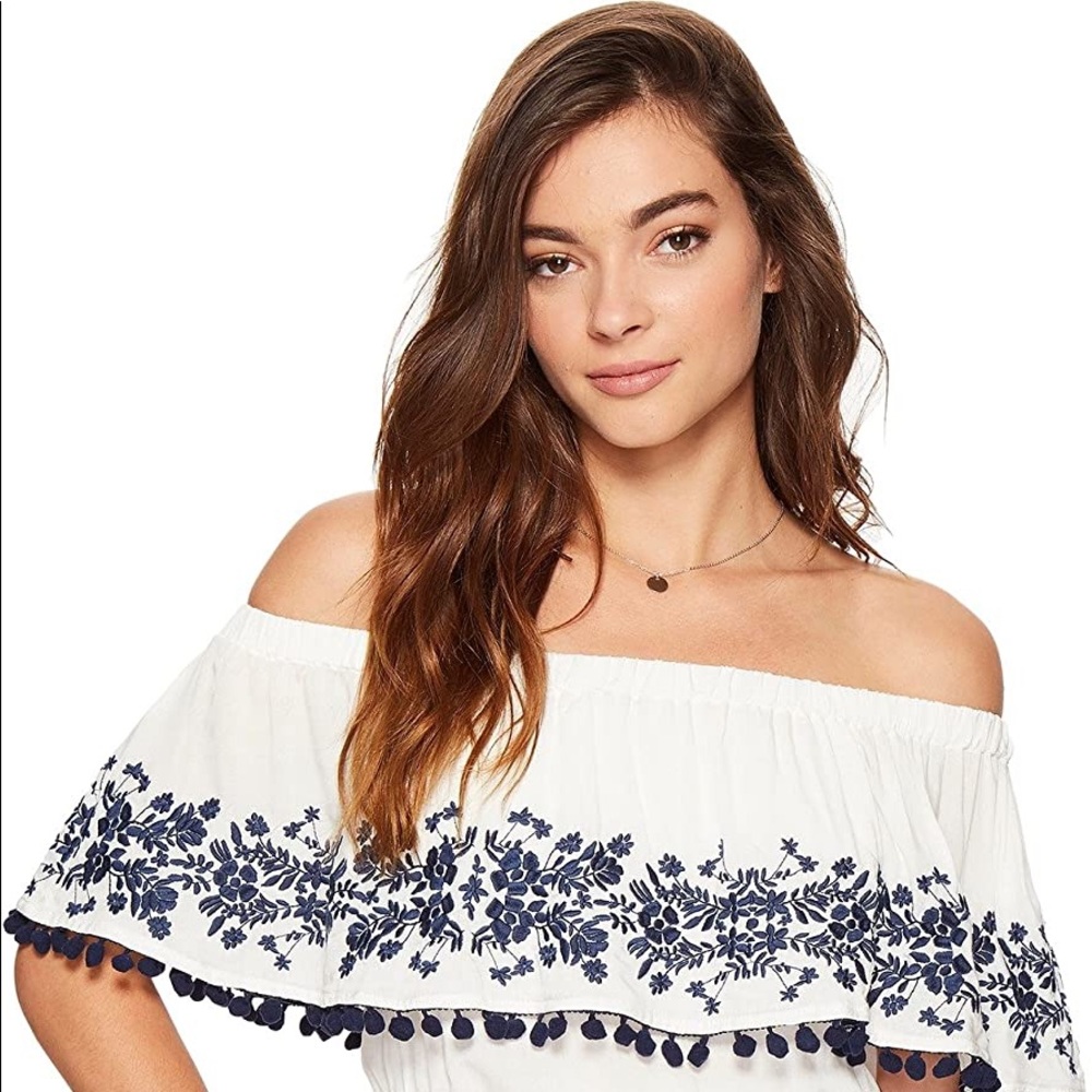 SHOW ME YOUR MUMU Draped Blouse Intricate Boho Top